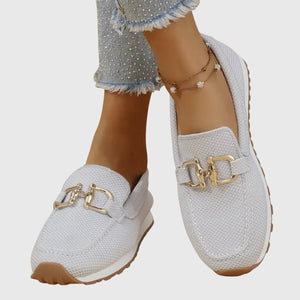 Comfortable Loafers Lightweight Chain Detail