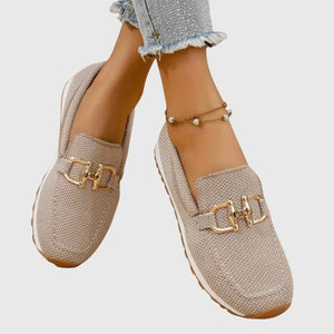 Comfortable Loafers Lightweight Chain Detail