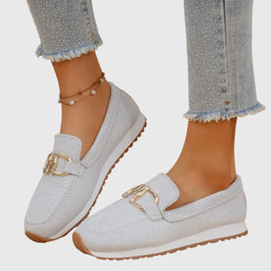 Comfortable Loafers Lightweight Chain Detail