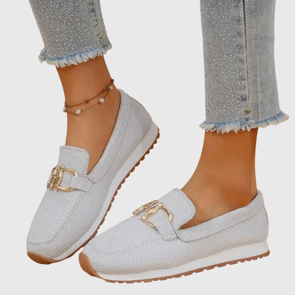 Comfortable Loafers Lightweight Chain Detail