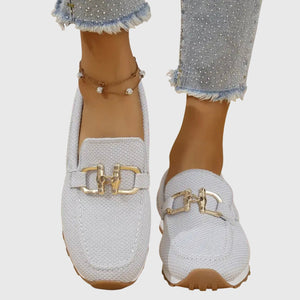 Comfortable Loafers Lightweight Chain Detail