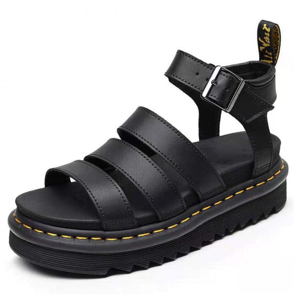 Women's Strappy Buckle Platform Sandals