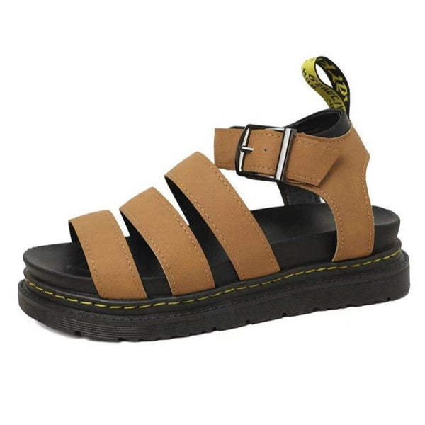 Women's Strappy Buckle Platform Sandals