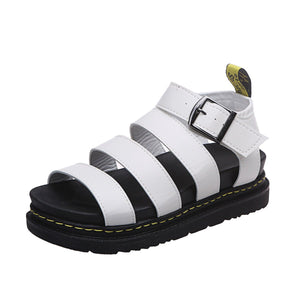 Women's Strappy Buckle Platform Sandals