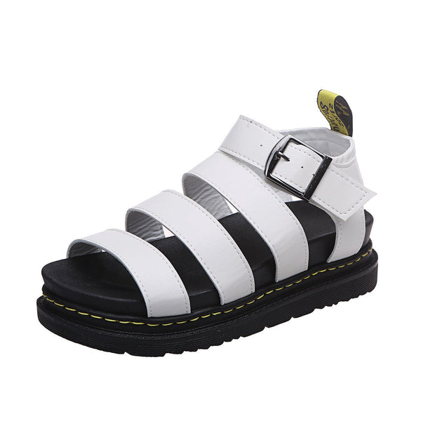 Women's Strappy Buckle Platform Sandals