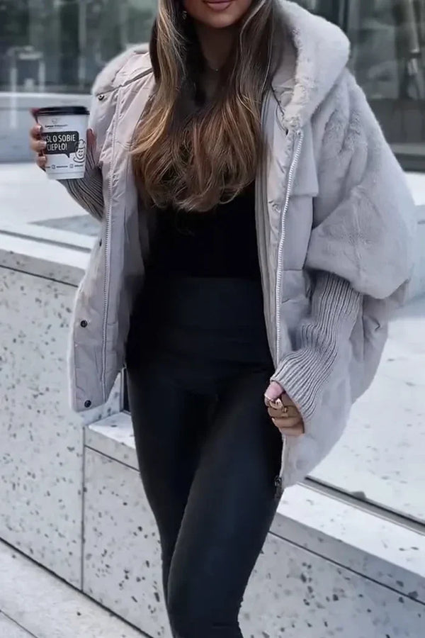 Women’s Oversized Faux Fur Puffer Jacket
