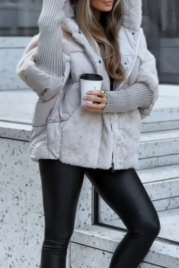 Women’s Oversized Faux Fur Puffer Jacket