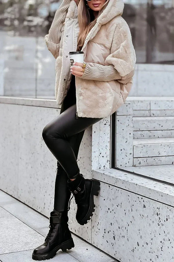 Women’s Oversized Faux Fur Puffer Jacket