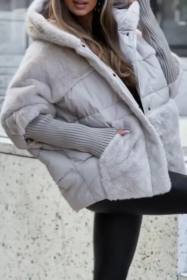 Women’s Oversized Faux Fur Puffer Jacket